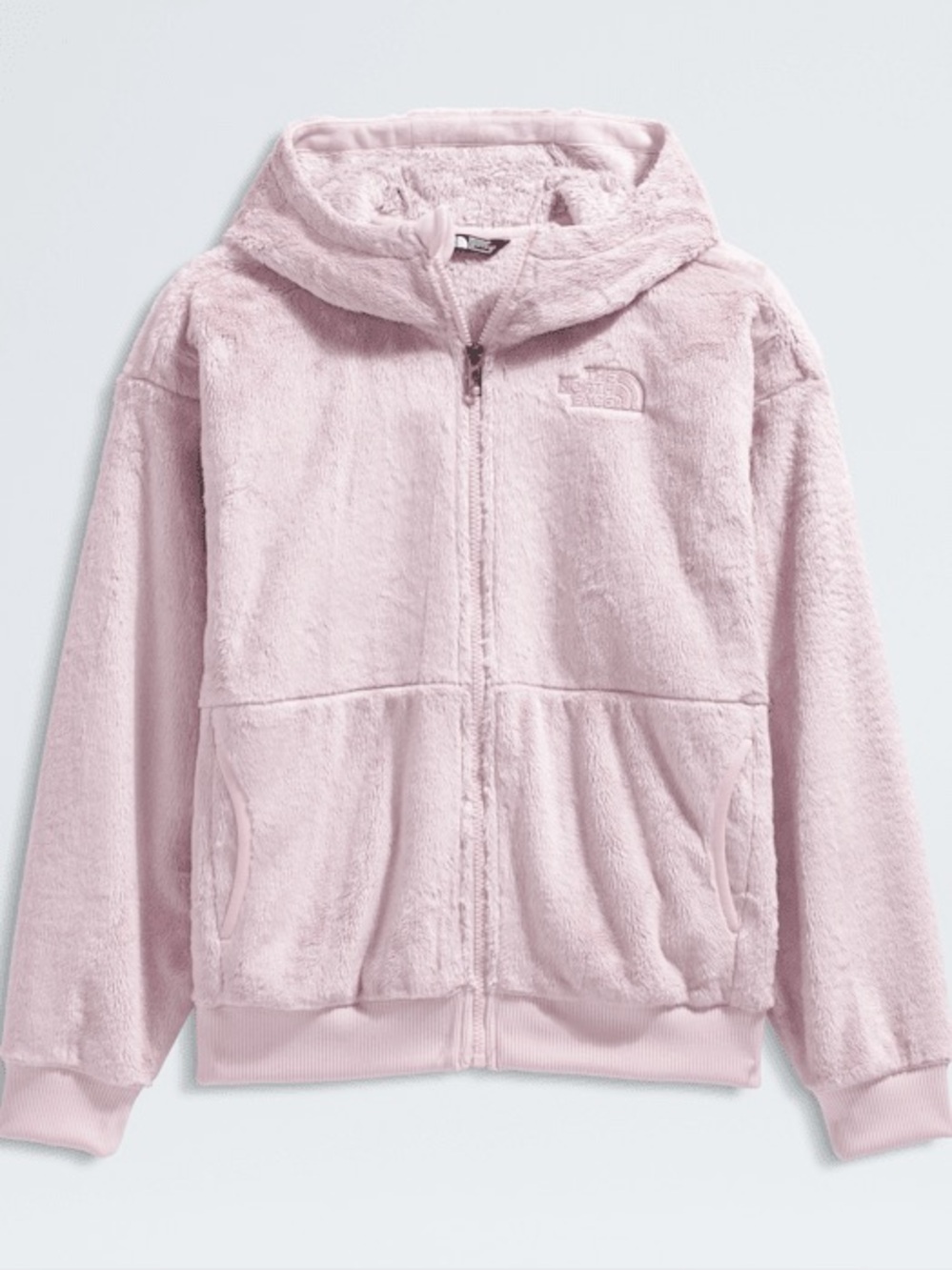 The North Face Girls’ Osito Pale Blossom Full-Zip Fleece Hoodie Jacket—XS (6)